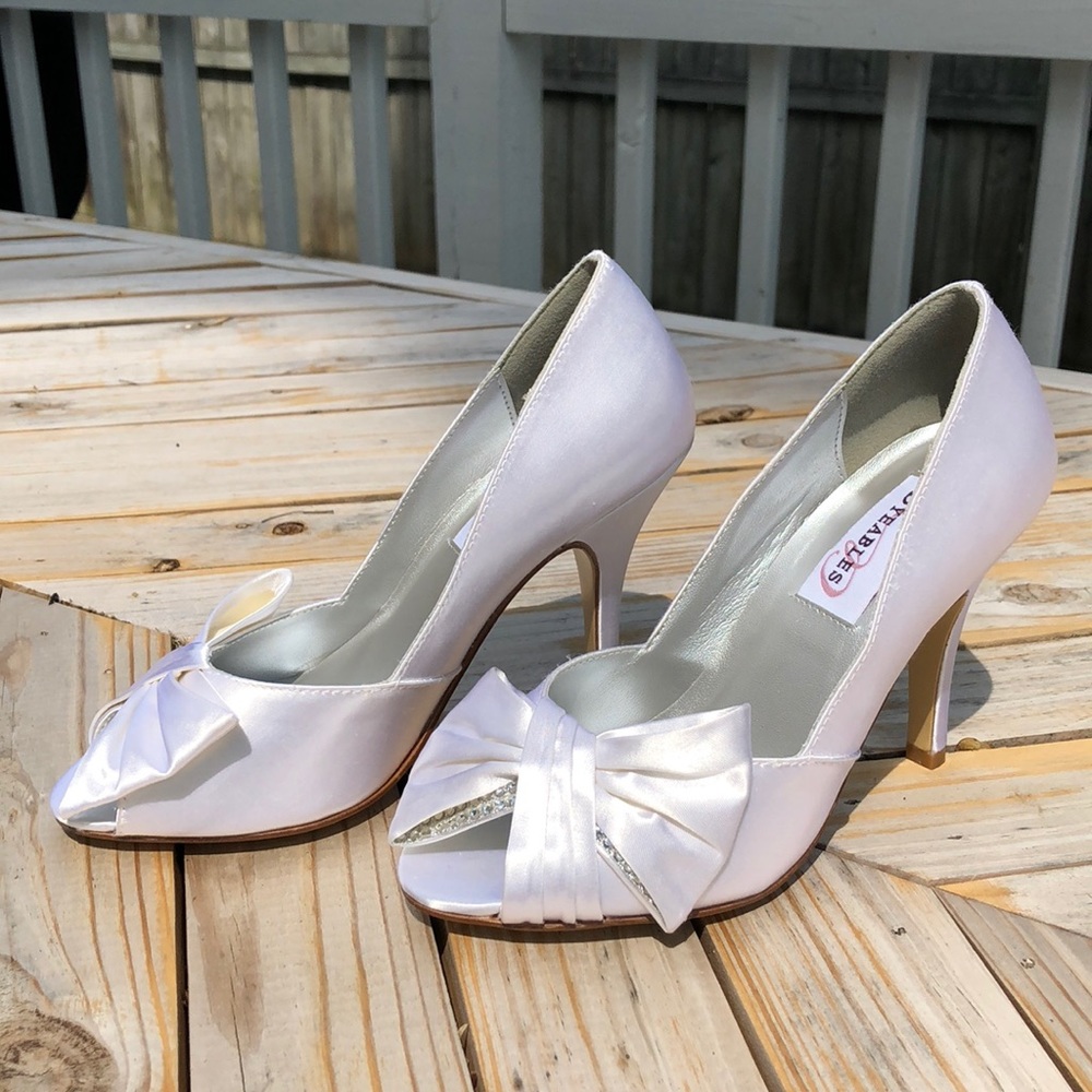 Dyeables Peep-Toe High Heels
